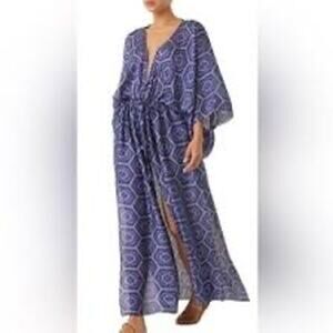 NWT MISA Los Angeles Verushka Maxi Dress, Lapis Tile M